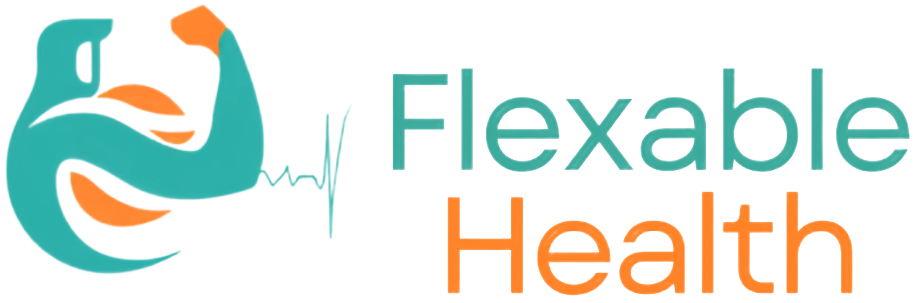 Sleek Icon of Flexed Arm and Heartbeat